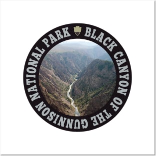 Black Canyon of the Gunnison National Park circle Posters and Art